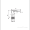 Câble de connexion M12 angle mâle 3 broches